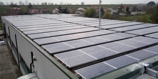 Solar panels on Romplast headquarters