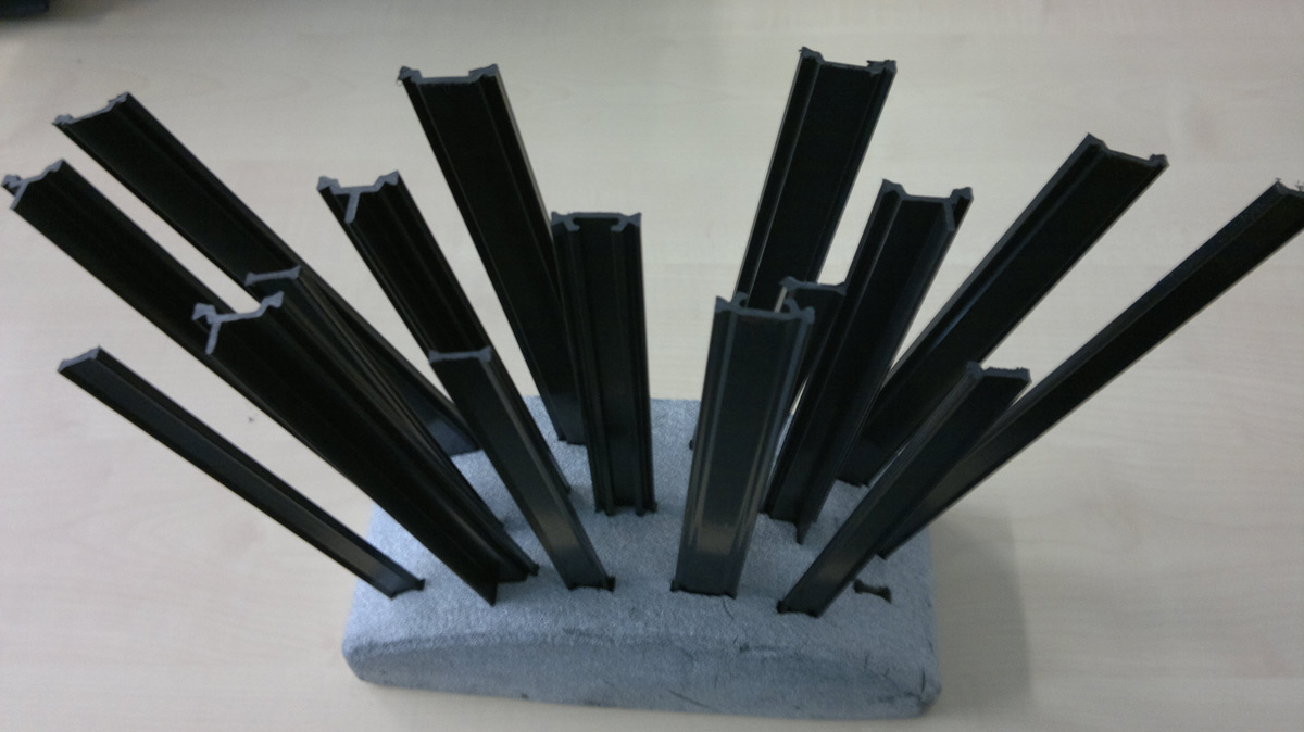 Example of plastic profiles
